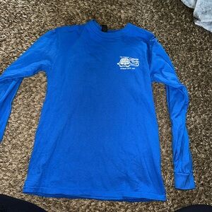 Blue Long Sleeve Graphic Tee